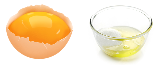 Tojássárgája versus tojásfehérje